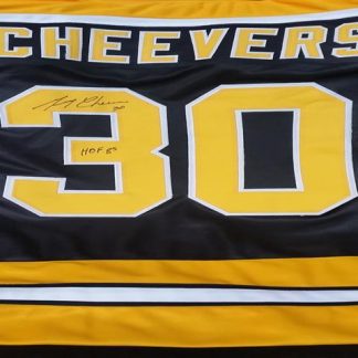 Gerry Cheevers Autographed Boston Bruins Jersey - NHL Auctions