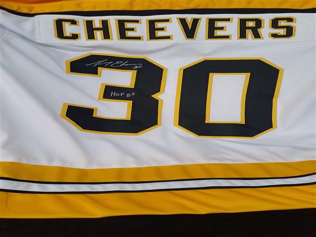 Gerry Cheevers Autographed Boston Bruins Jersey - NHL Auctions