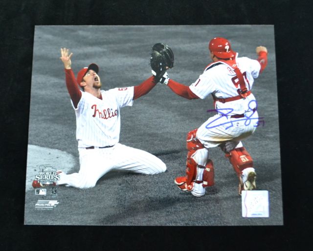 Philadelphia Phillies Carlos Ruiz Autographed Photo - Carls Cards