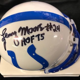 NFL Mini Helmet Autographed by Jon Runyan - Carls Cards & Collectibles