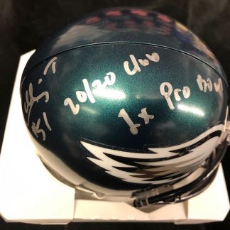 Philadelphia Eagles William Thomas Autographed Mini Helmet