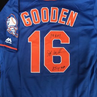 New York Mets Dwight Gooden Autographed Jersey - Carls Cards