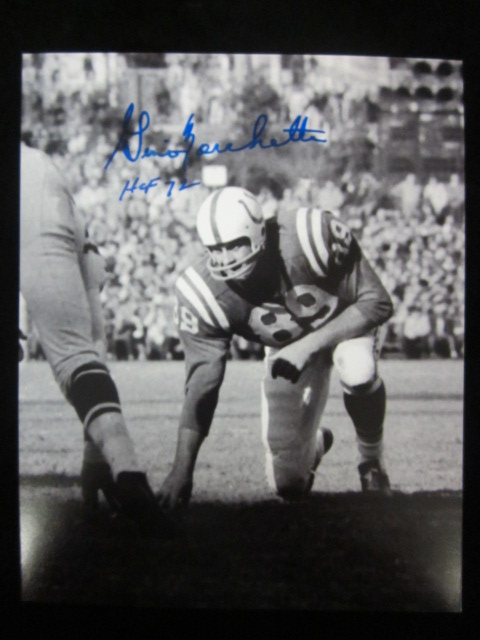 AUTOGRAPHED GINO MARCHETTI 16x20 Baltimore Colts Photo