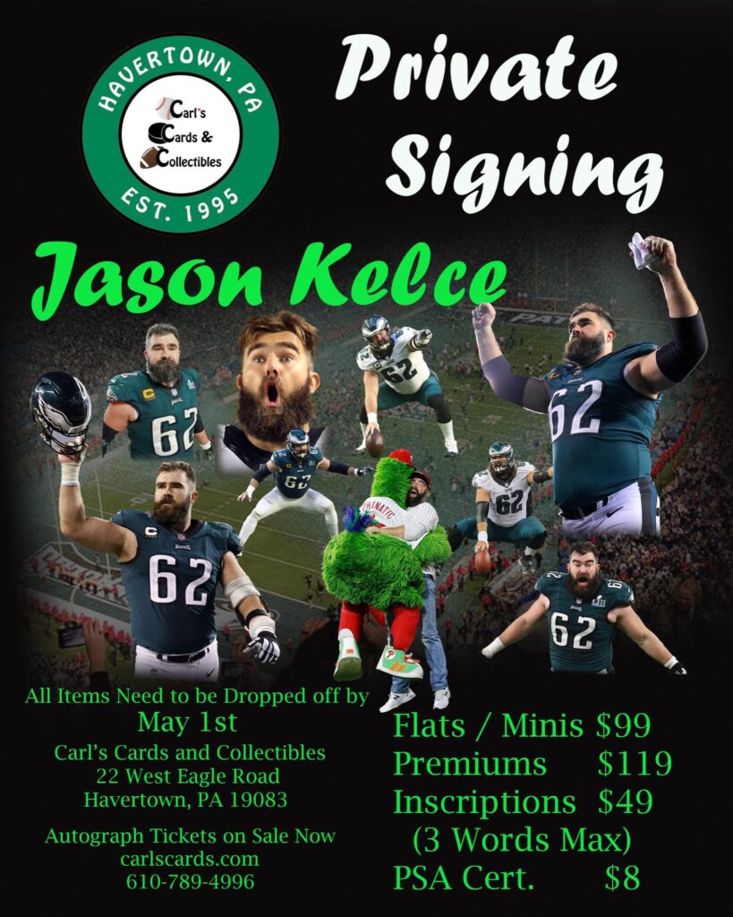  Jason Kelce Philadelphia Eagles Signed Autographed