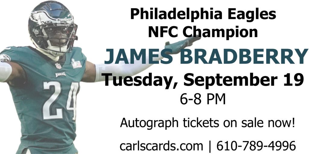 NFC Champ Philadelphia Eagles James Bradberry Autograph Signing! - Carls  Cards & Collectibles